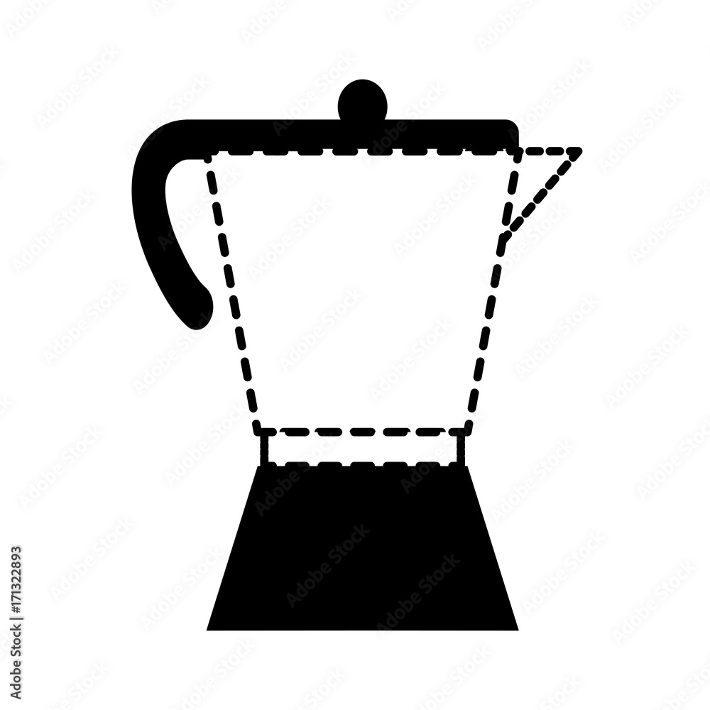 italian coffee maker icon over white background vector illustration italian coffee maker icon over white background vector illustration