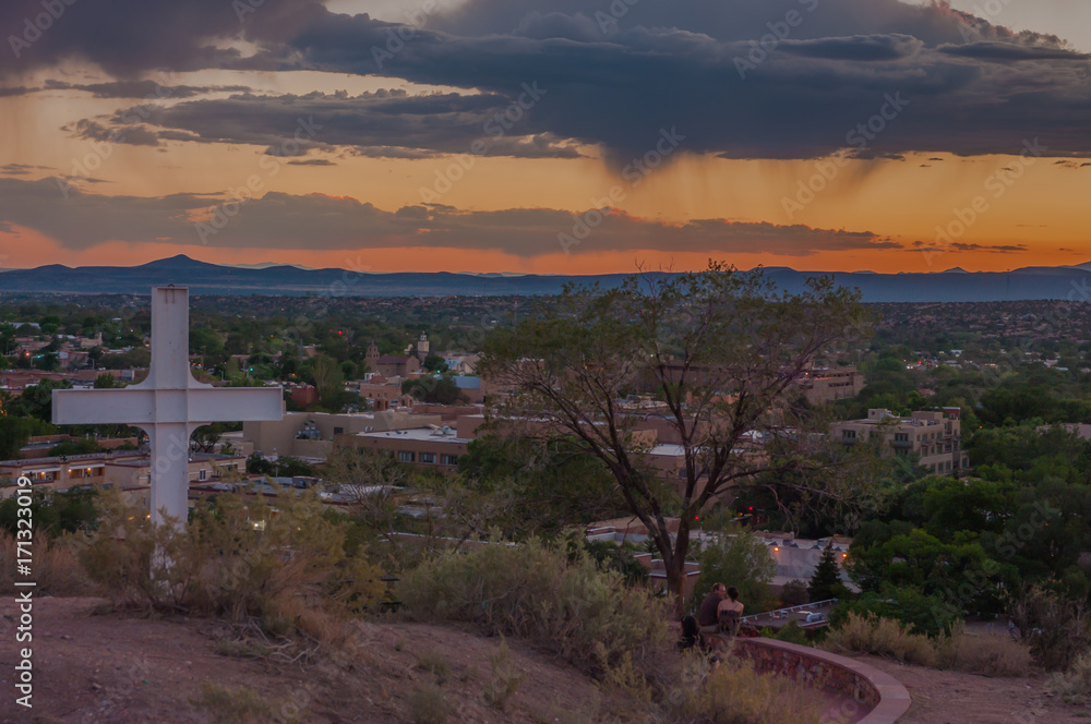 Fototapeta premium Santa Fe Sunset