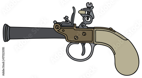 Historical percussion pistol