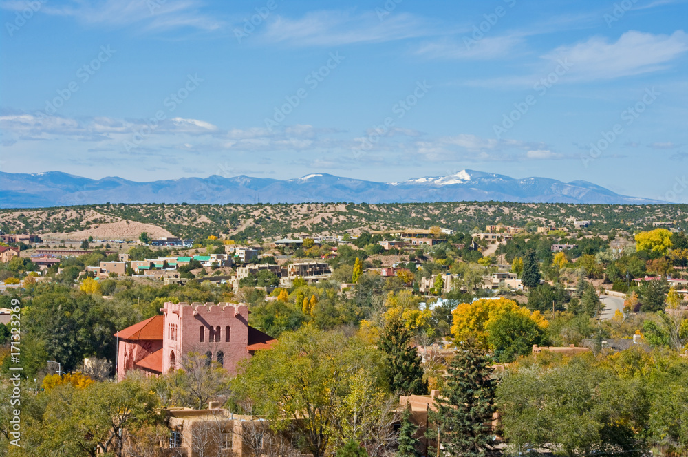 Obraz premium Widok na Santa Fe NM