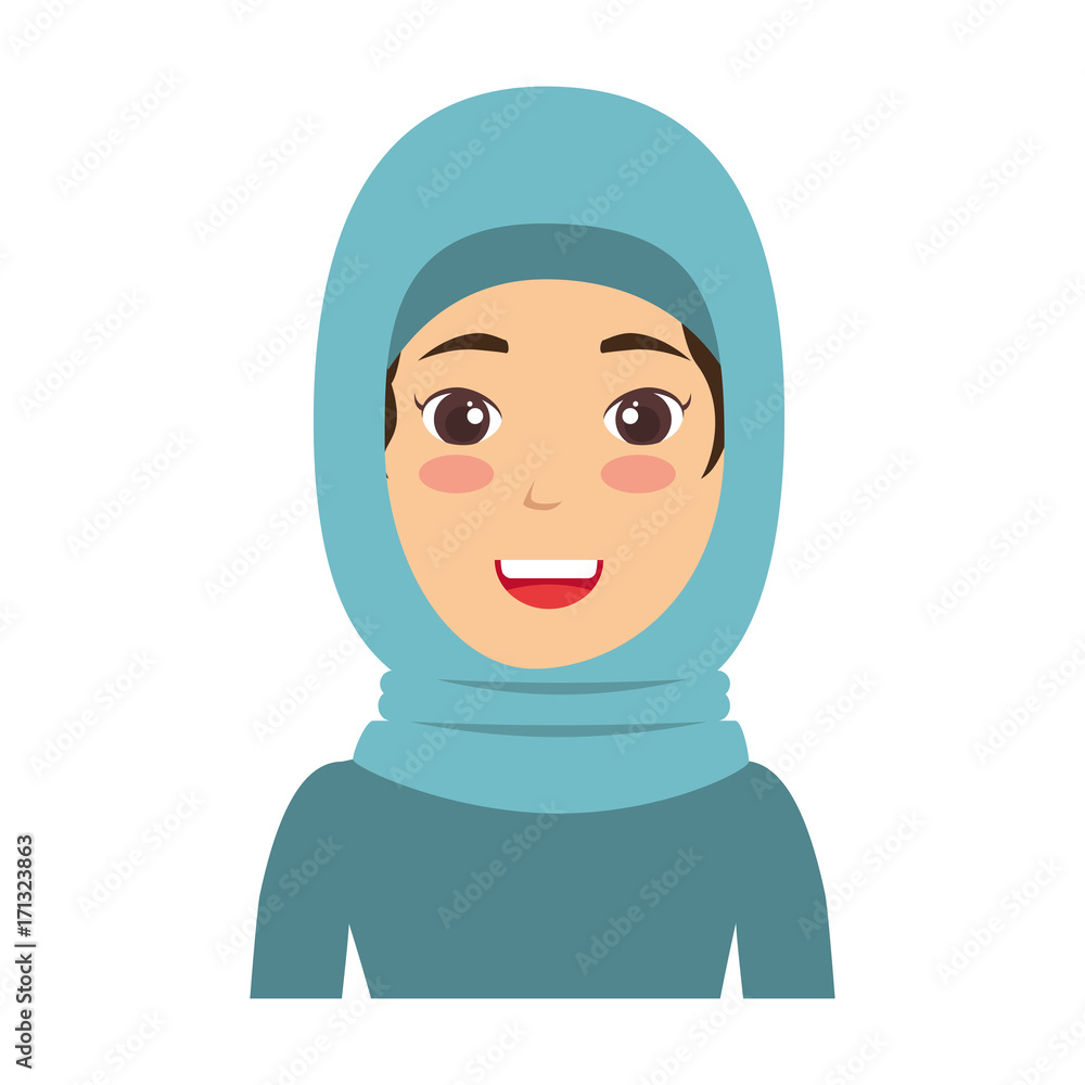 muslim woman avatar character muslim woman avatar character