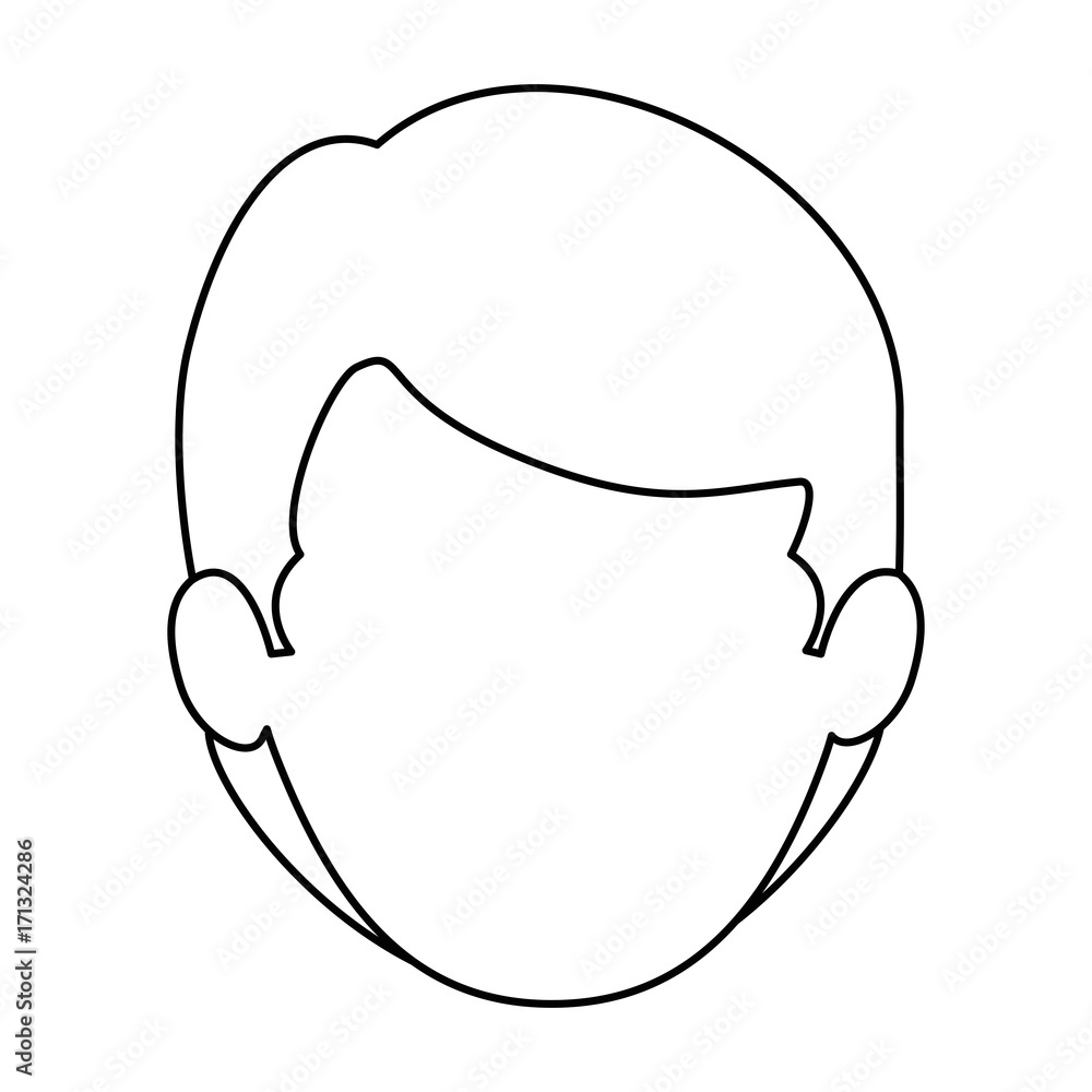 young man head avatar character young man head avatar character