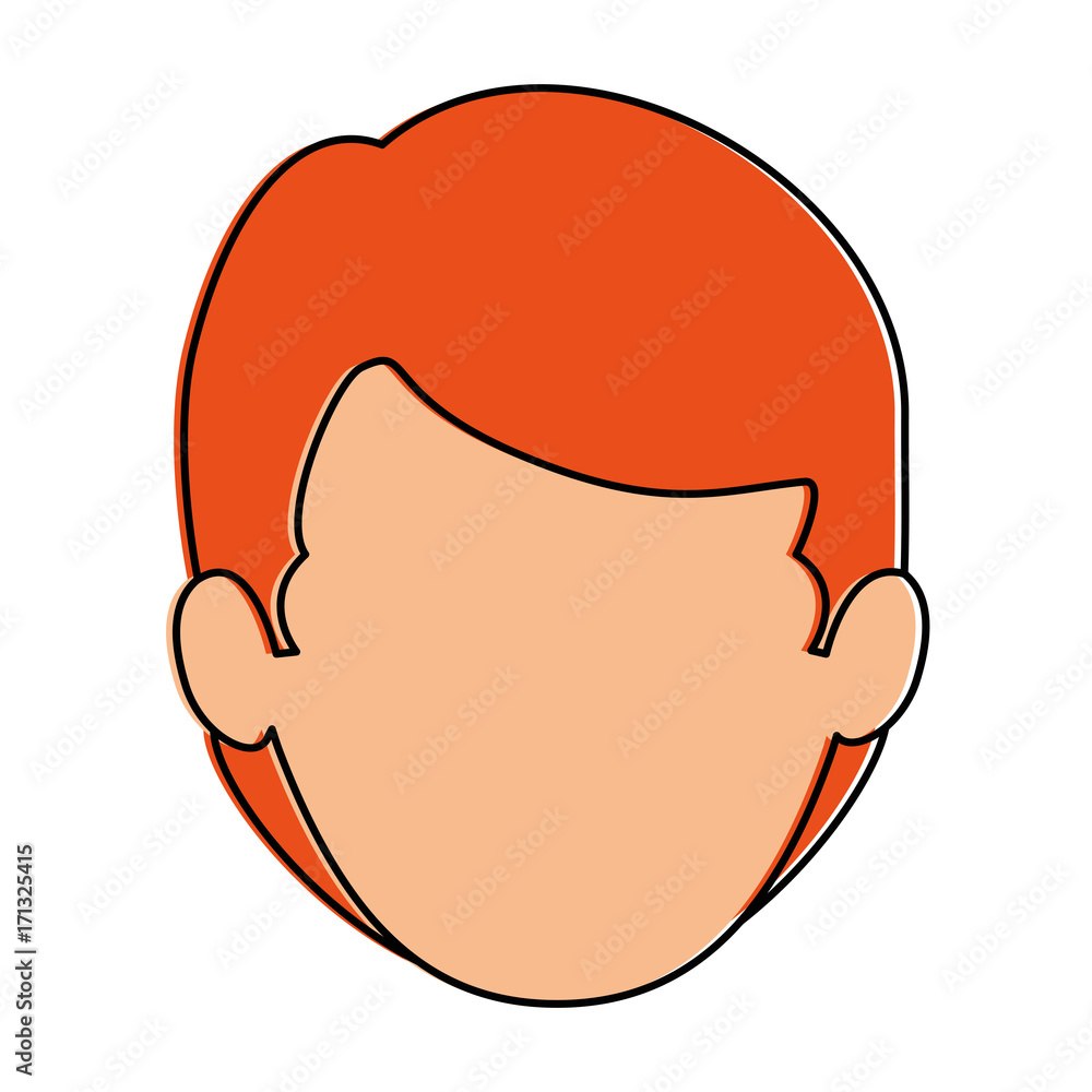 young man head avatar character young man head avatar character