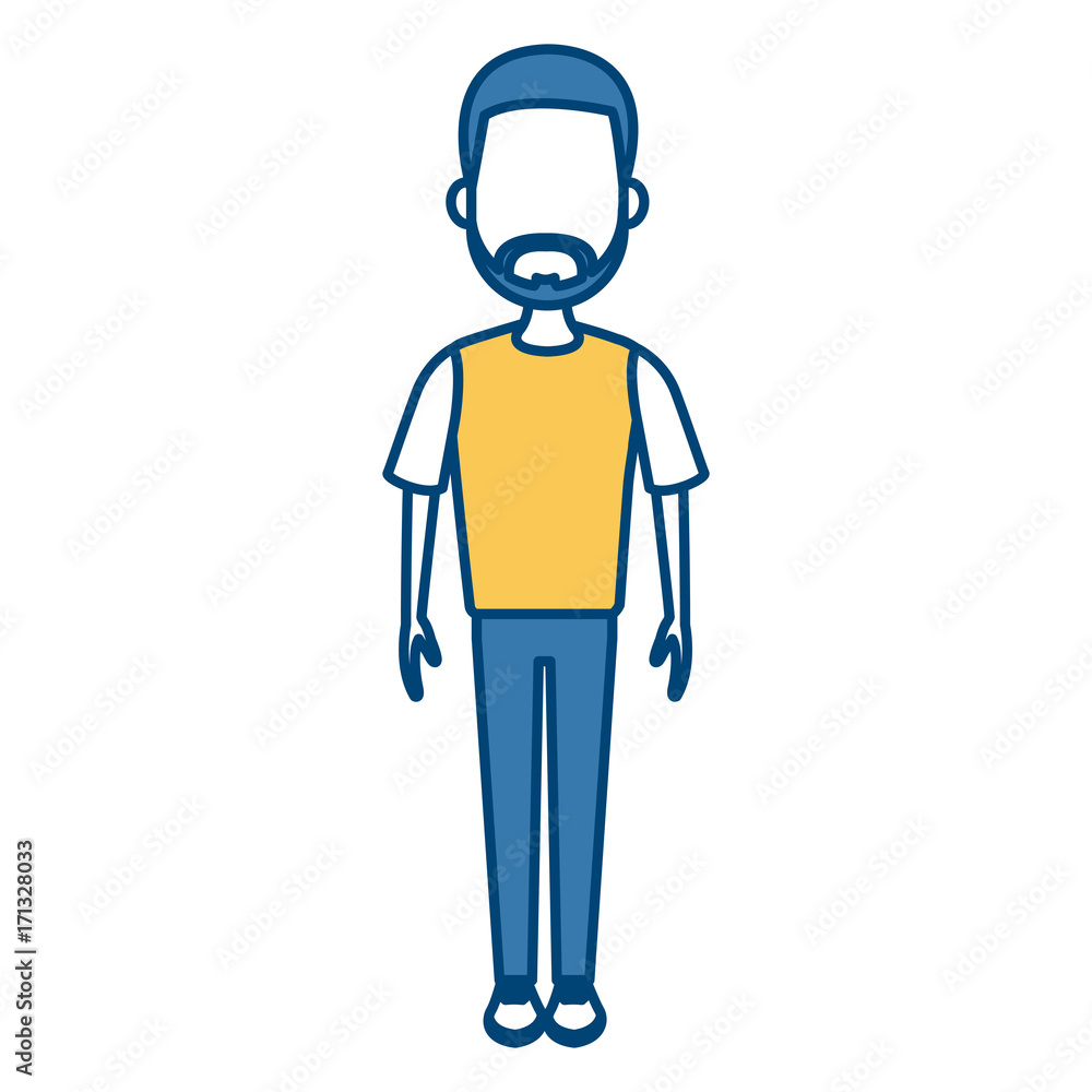 Young man cartoon icon vector illustration graphic design Young man cartoon icon vector illustration graphic design