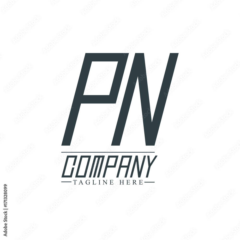 Initial Letter PN Design Logo Template Initial Letter PN Design Logo Template