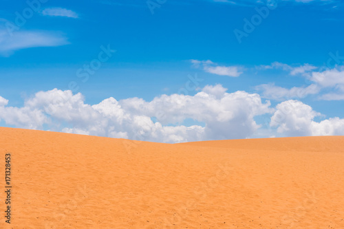Yellow sand dunes in Mui Ne is a popular tourist destination of Vietnam