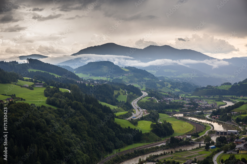 Fototapeta premium Hohenwerfen Castle Werfen Austria