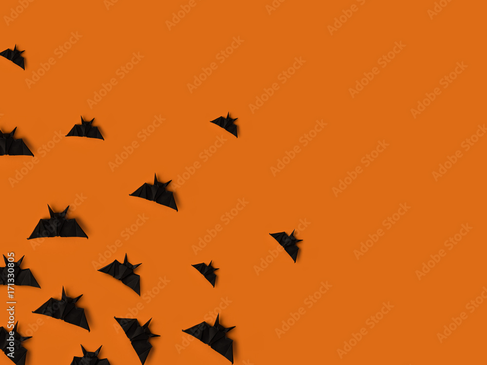 black origami bats black origami bats