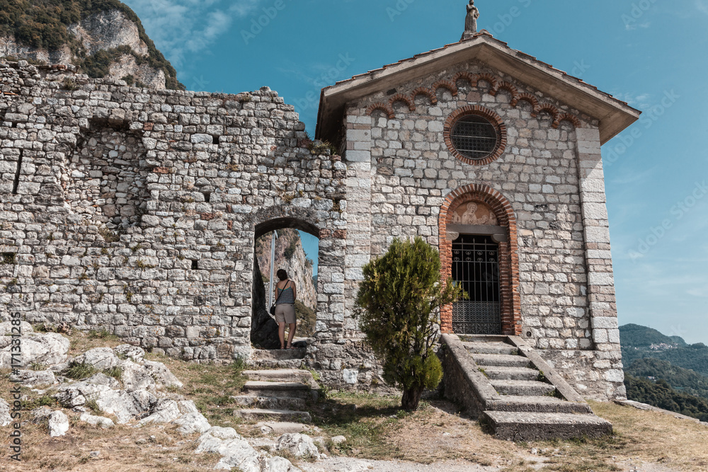 The castle of the Unnamed Castello dell’Innominato in Somasca Vercurago among The Betrothed of Manzoni, history and wonderful landscapes on Lake Como. The castle of the Unnamed Castello dell’Innominato in Somasca Vercurago among The Betrothed of Manzoni, history and wonderful landscapes on Lake Como.