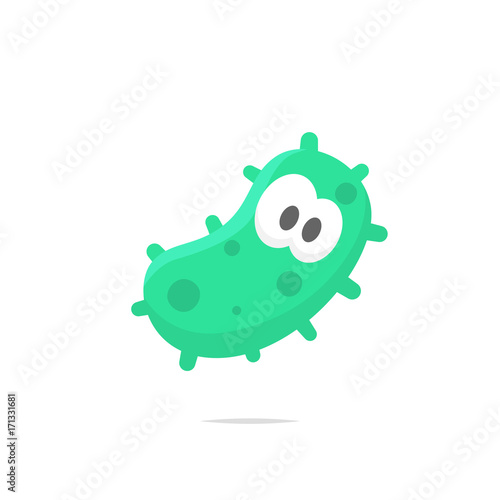 Cartoon germ bacteria vector