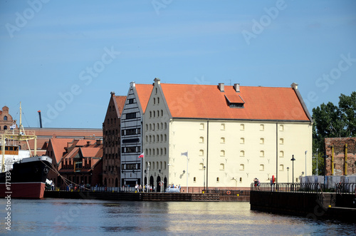 View of the Maritime Museum in Gdansk, Poland