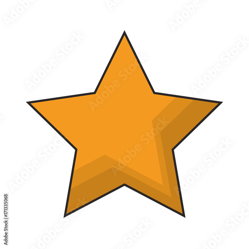 star icon over white background colorful design vector illustration