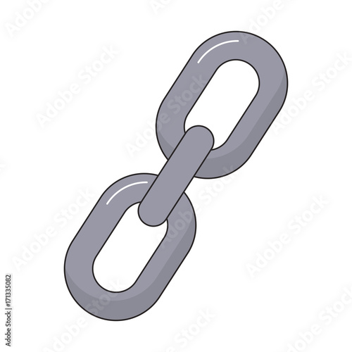chain icon over white background vector illustration