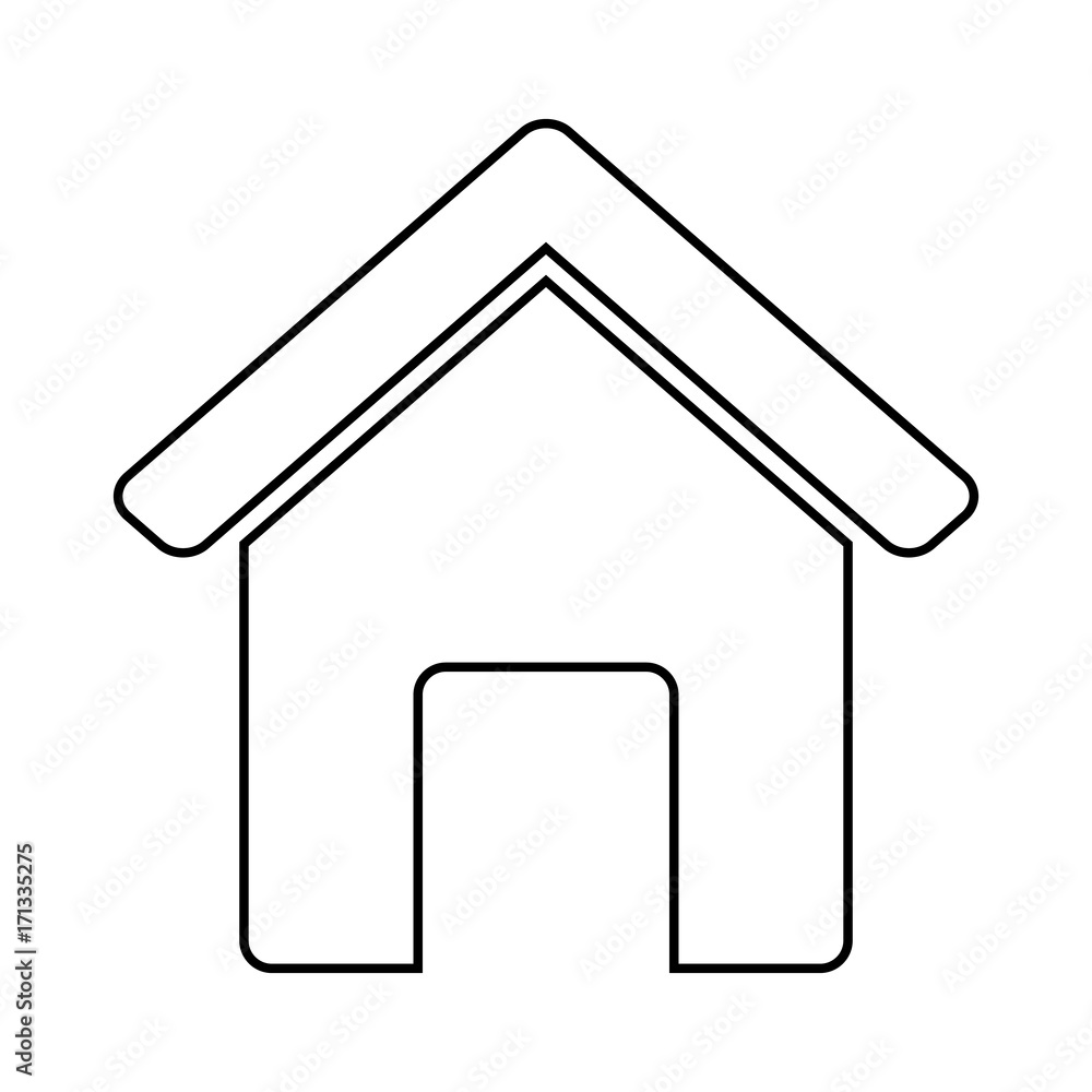house icon over white background vector illustration house icon over white background vector illustration