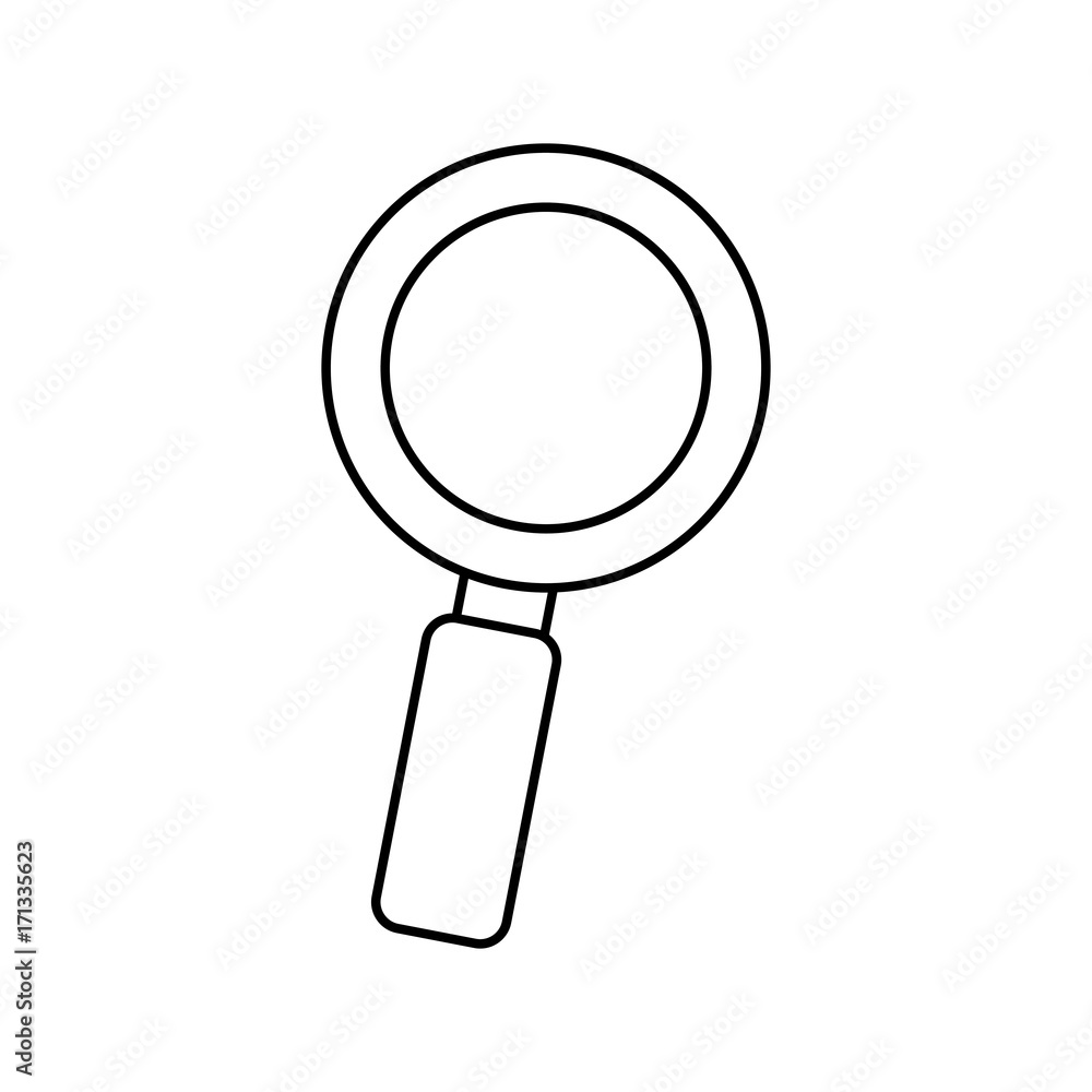magnifying glass icon over white background vector illustration magnifying glass icon over white background vector illustration