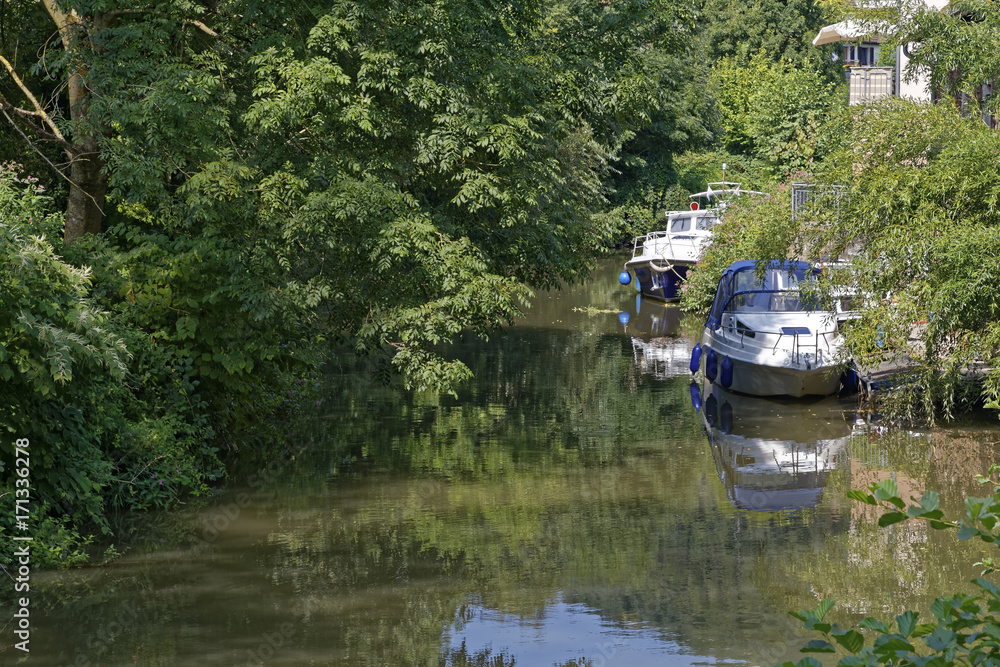 boat on a little river