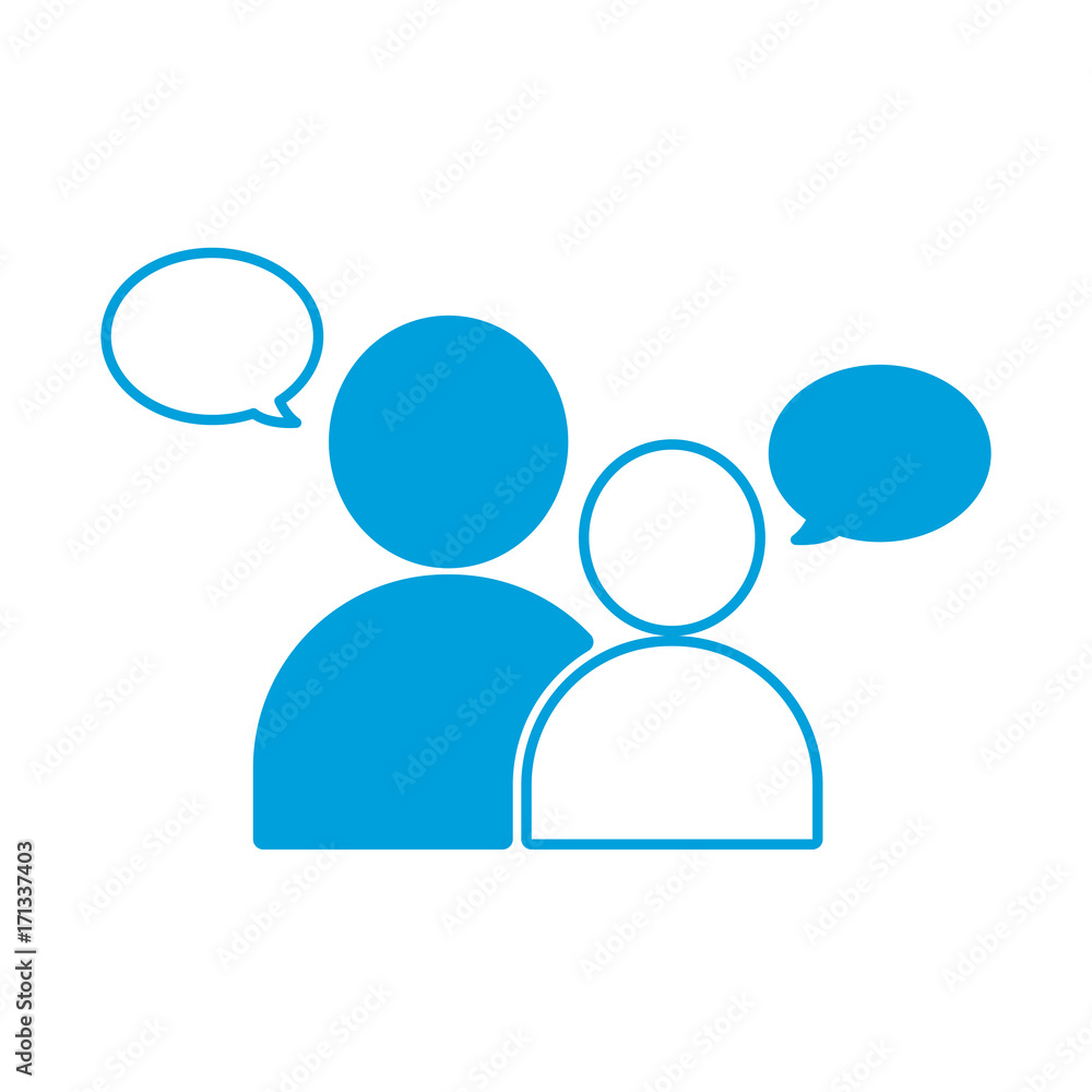 people with speech bubbles icon over white background vector illustration people with speech bubbles icon over white background vector illustration
