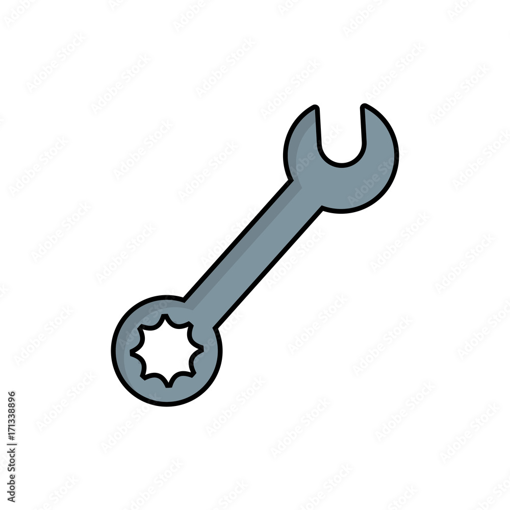 spanner tool icon over white background vector illustration spanner tool icon over white background vector illustration