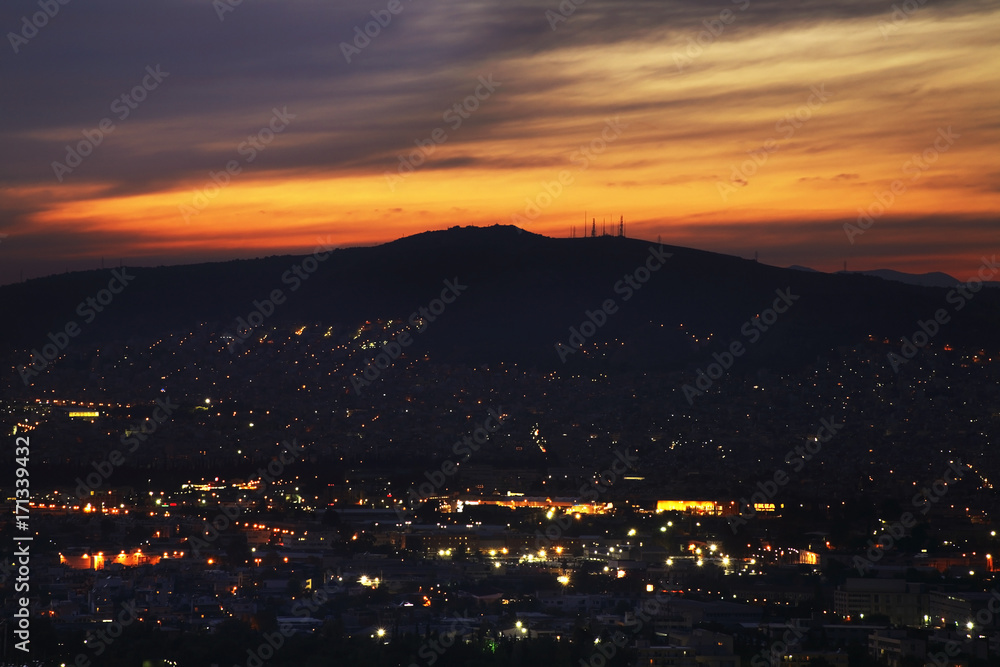 Fototapeta premium Panoramic view of Athens. Greece