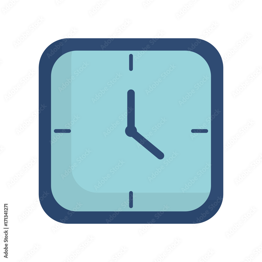clock icon over white background vector illustration clock icon over white background vector illustration