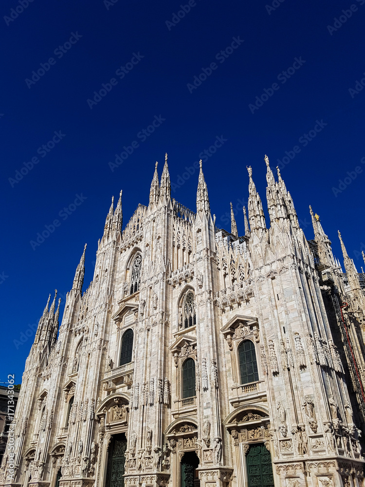 Duomo di Milano gothic cathedral church in Milan, Italy
