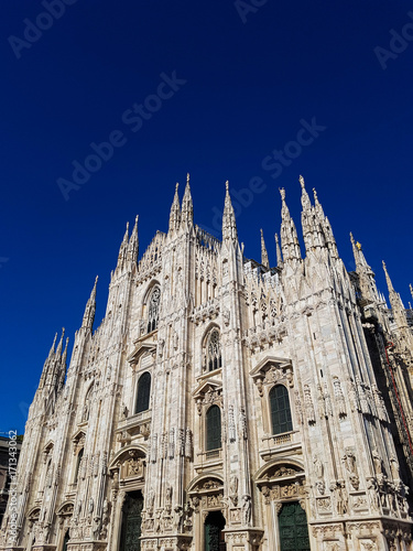 Duomo di Milano gothic cathedral church in Milan, Italy