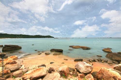 Fototapeta Naklejka Na Ścianę i Meble -  The Bai Khem Beach is one of the most beautiful beaches in Phu Quoc Island, vietnam