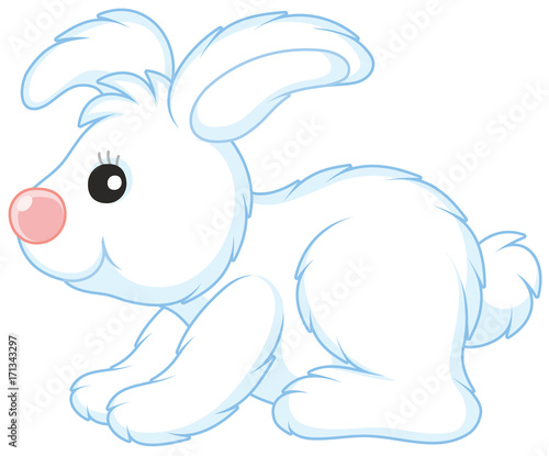 White toy hare