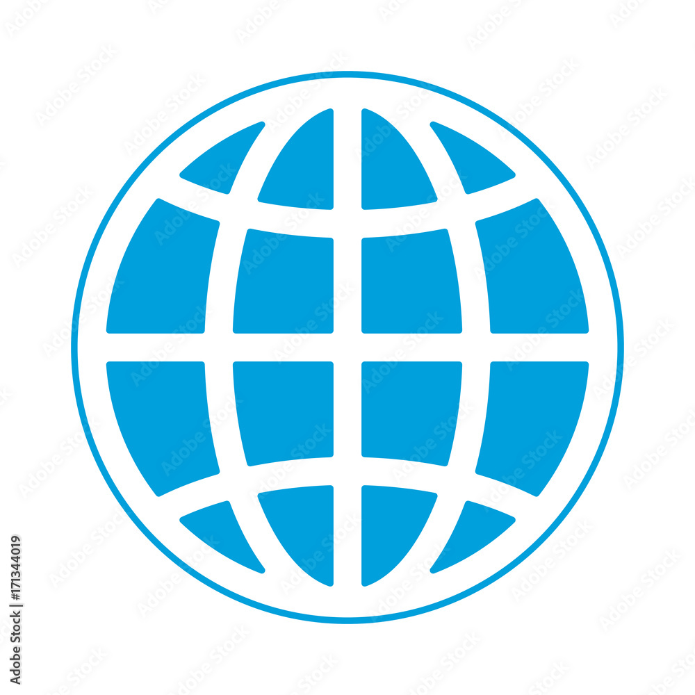 global sphere icon over white background vector illustration global sphere icon over white background vector illustration