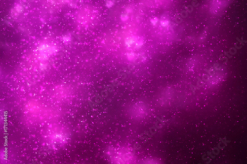 Magic Festive Pink or serenity background. Bokeh light and sparkles. Abstract glitter lights