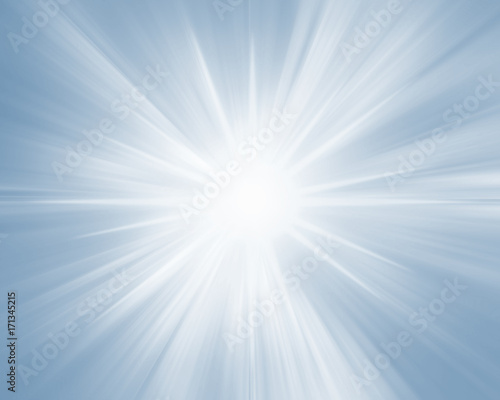 Blue sparkling glowing shine rays star burst background texture banner design template. 