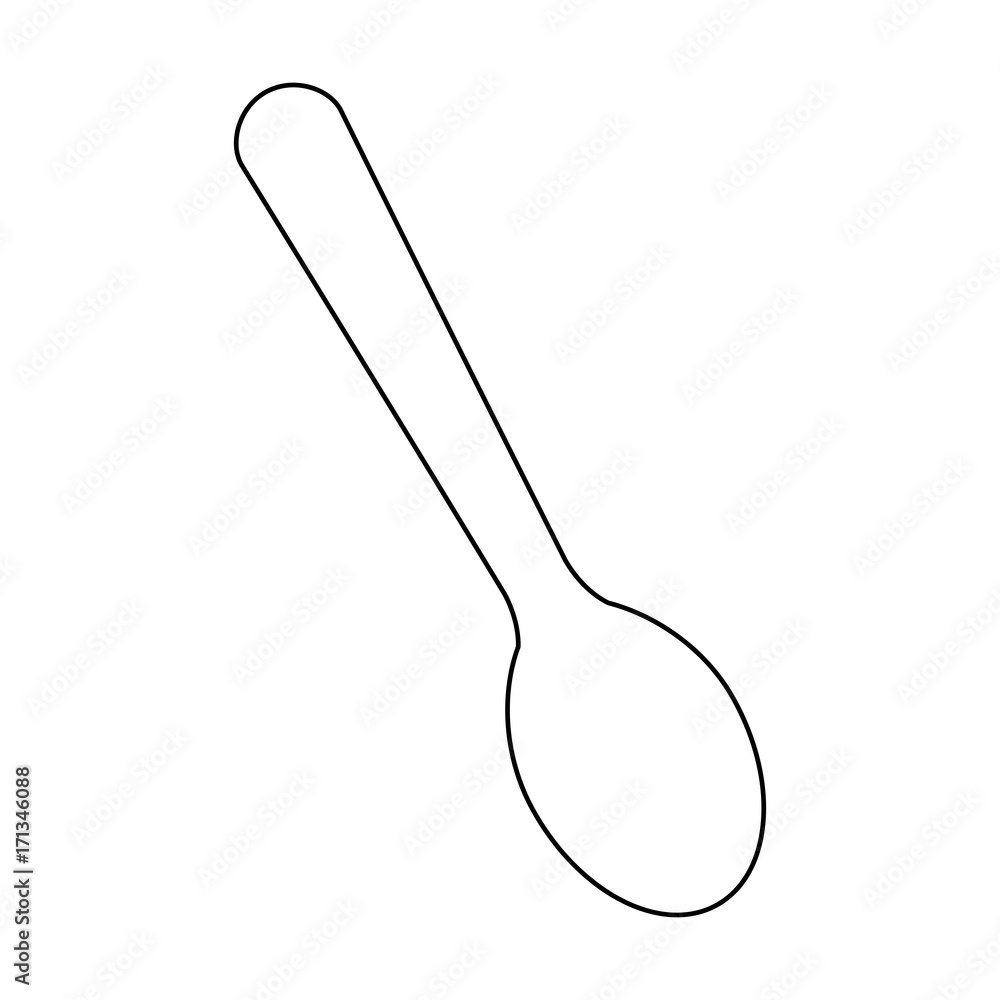 spoon icon over white background vector illustration spoon icon over white background vector illustration