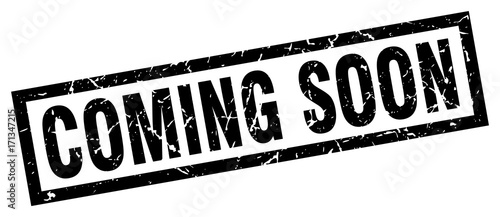 square grunge black coming soon stamp