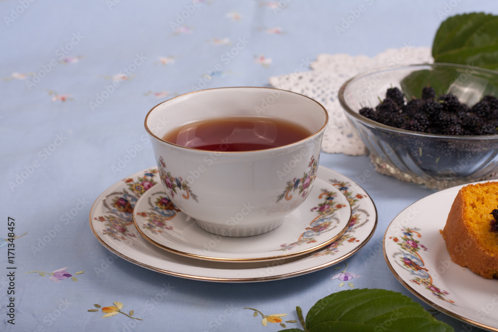 Fototapeta premium bolo com amoras