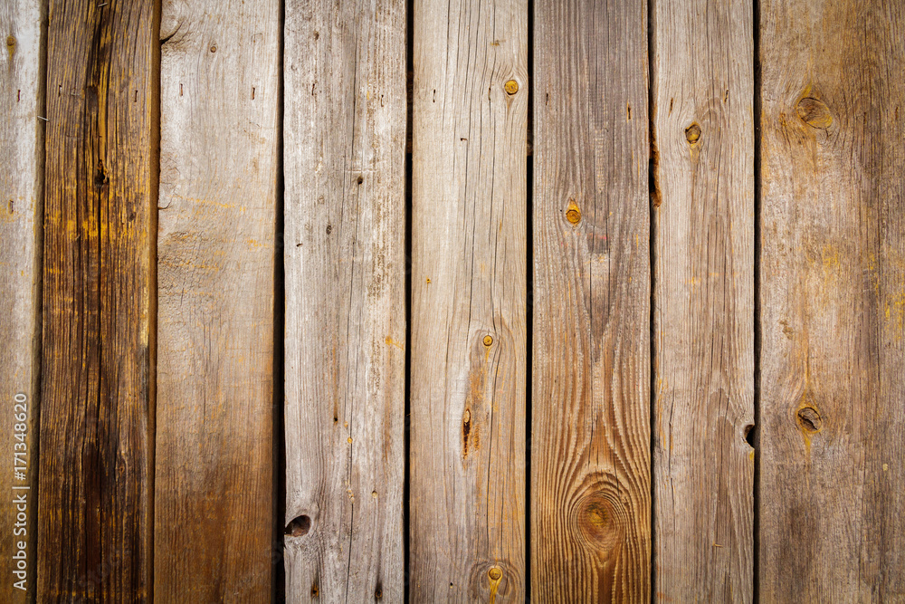 Fototapeta premium braune Holzwand mit Vignette