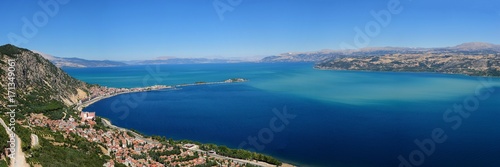 Fototapeta Naklejka Na Ścianę i Meble -  Egirdir and egirdir lake top view. Isparta,Turkey