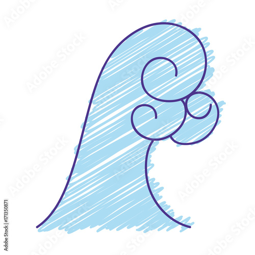 water flood disater to rain weather vector illustration