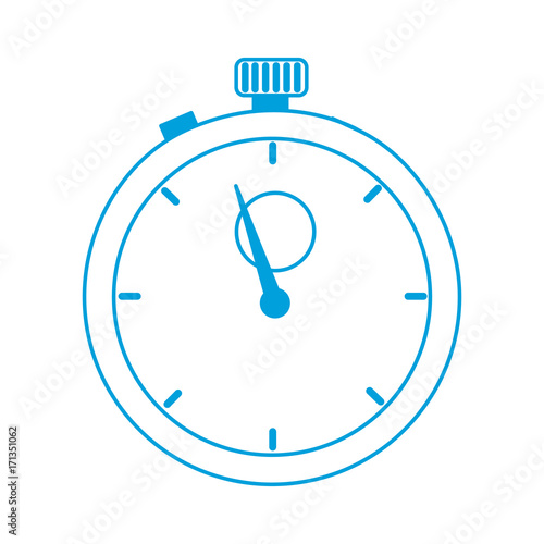 chronometer icon over white background vector illustration