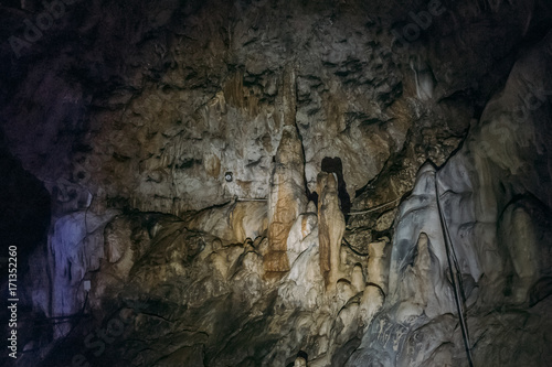 Inside ancient underground cave