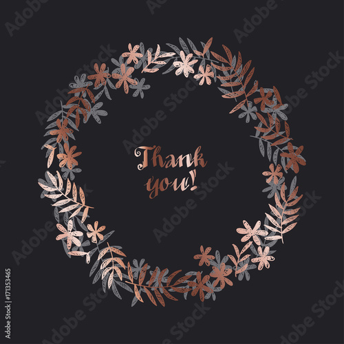 rose gold color flower bunc...