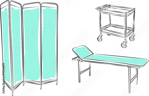 Medical furniture set