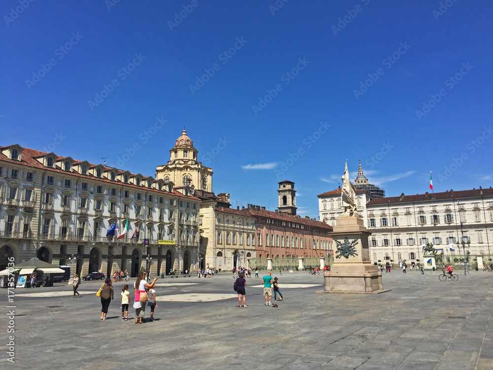 Obraz Torino, piazza Castello e Palazzo Reale