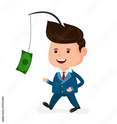 Cute happy smiling businessman 