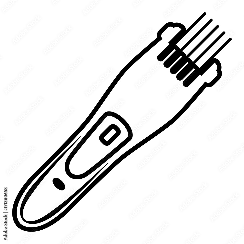 Electric hair clipper icon , outline style Electric hair clipper icon , outline style