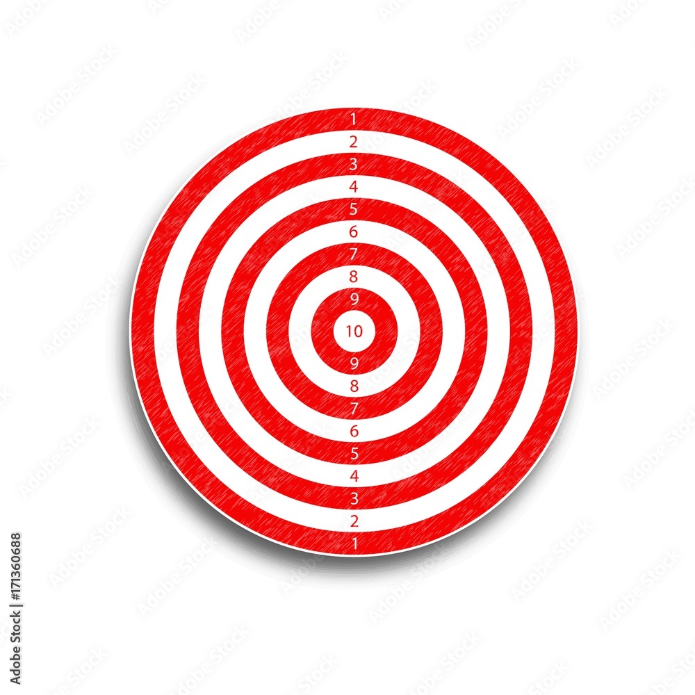 The target is 10 points, red, illustration
