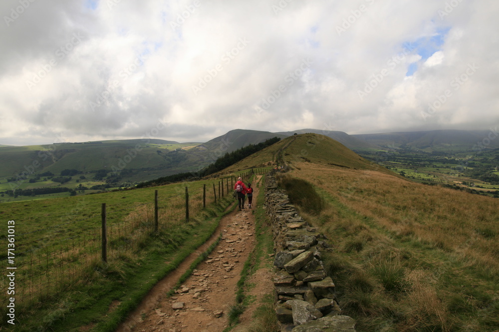 Fototapeta premium Castleton, Winhill and surroundings, enjoying the nature, Peak District, UK