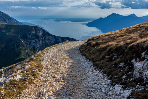 Fototapeta Naklejka Na Ścianę i Meble -  view from above of Lake Garda