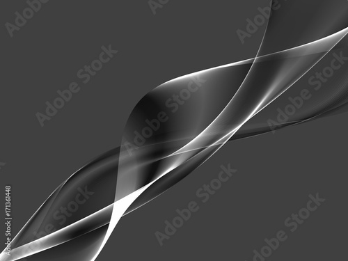  Abstract gray color wave design element 