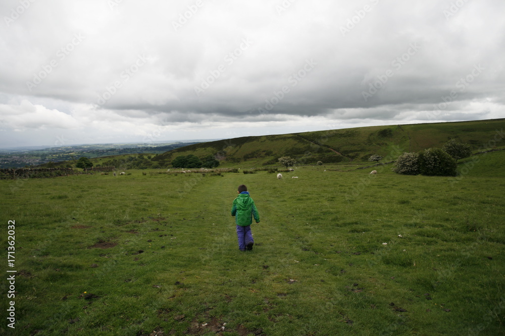 Obraz premium Black Moor, Walking in Peak District, UK
