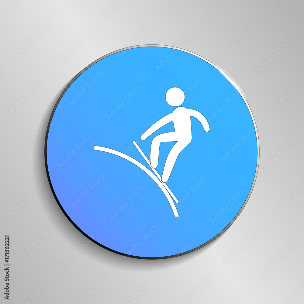 eps 10 vector Snowboard Slopestyle sport icon. Winter sport activity pictogram for web, print, mobile. White athlete sign isolated on blue button. Hand drawn competition symbol. Graphic design clipart eps 10 vector Snowboard Slopestyle sport icon. Winter sport activity pictogram for web, print, mobile. White athlete sign isolated on blue button. Hand drawn competition symbol. Graphic design clipart